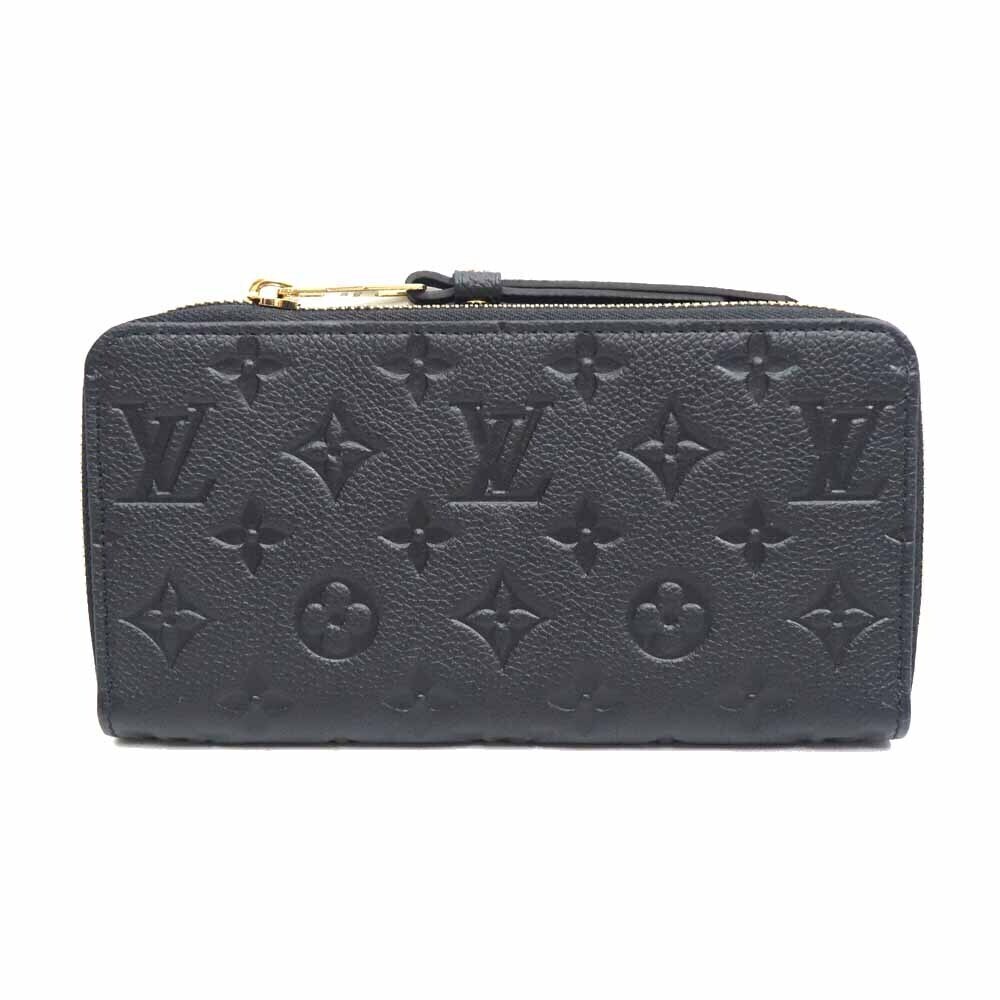 Louis Vuitton Zippy Wallet Leather Black